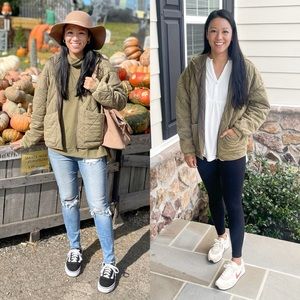 Wild Fable hooded quilted jacket